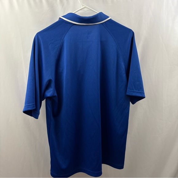 US Air Force Polo Shirt Medium Blue White Gray Logo Military Pilot Golf Mens - Picture 7 of 8